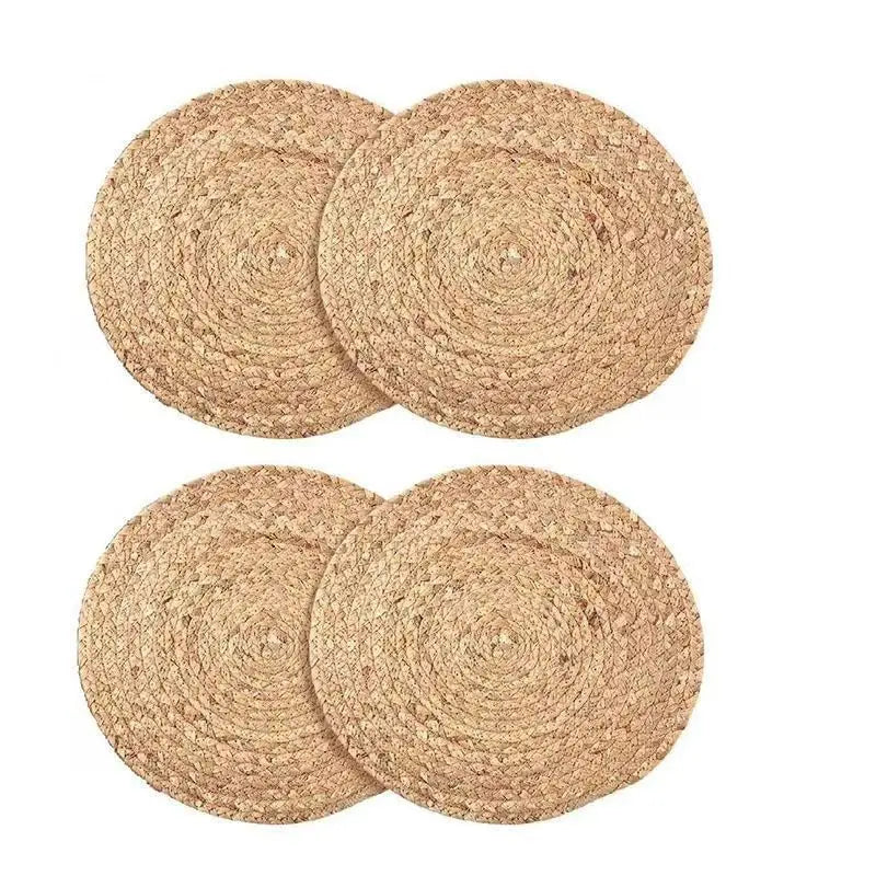 Handwoven Gourd Grass Placemat – Natural Eco-Friendly Table Mat