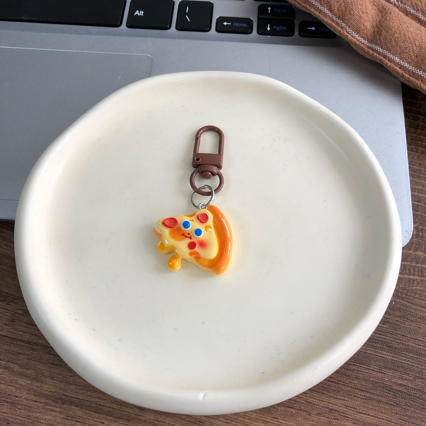 Doudou’s Diner Charm — Keychain & Bag Charm, Pairs with Custom Letter Lanyard