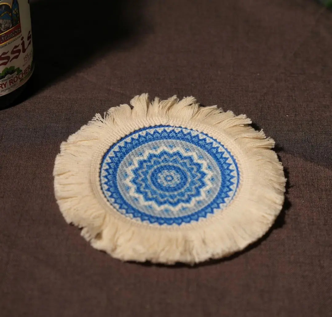 sunflowerden Bohemian Style Cotton Linen Placemat & Coaster Set