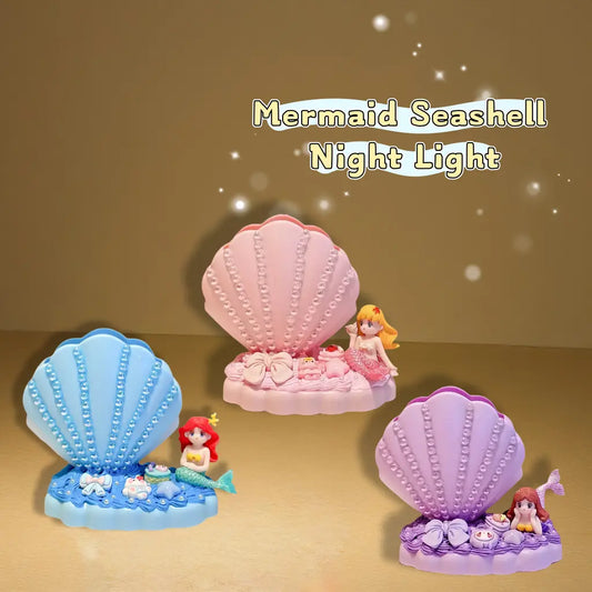 Mermaid Seashell Night Light 