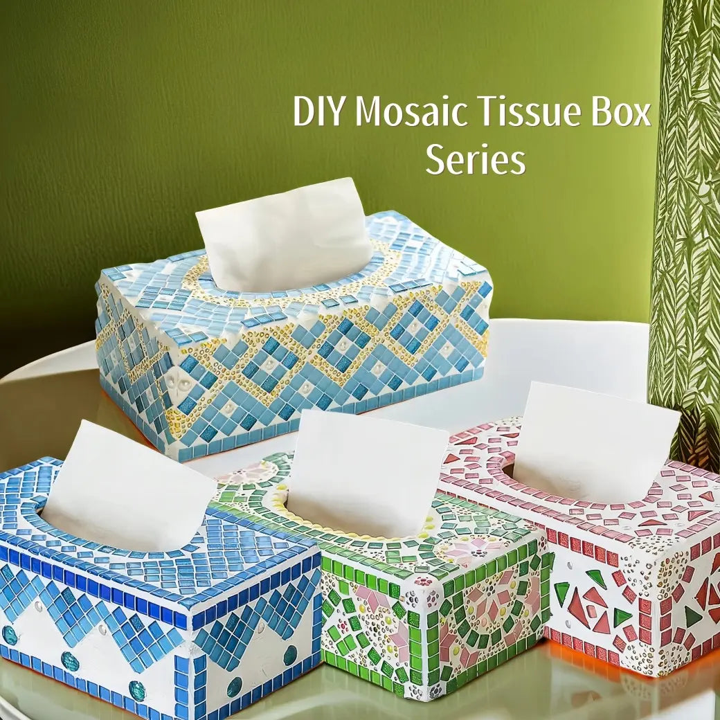 sunflowerden DIY Mosaic Tissue Box