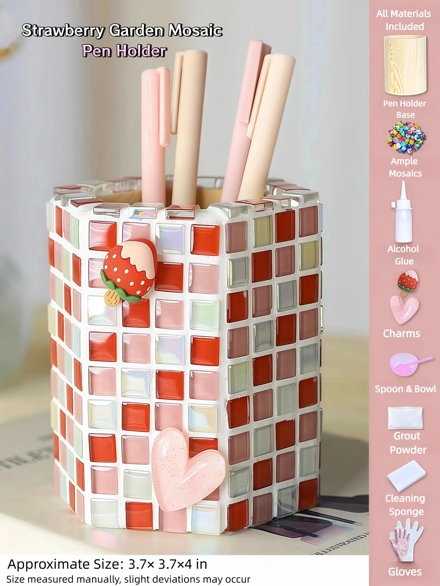 DIY Mosaic Pen Holder Kit – Simple & Stylish Desktop Organizer