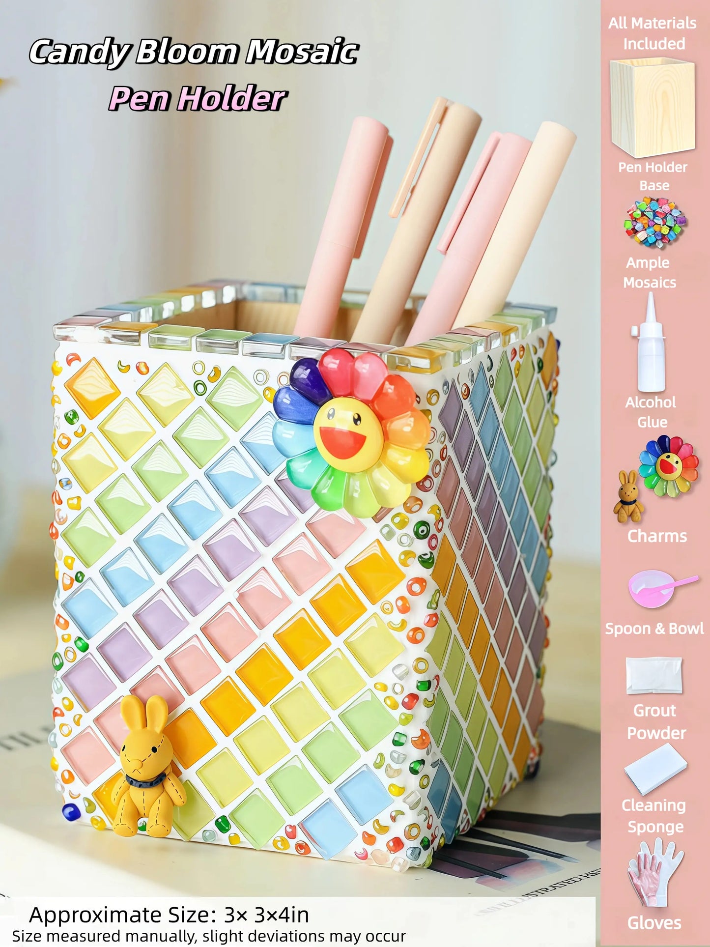 DIY Mosaic Pen Holder Kit – Simple & Stylish Desktop Organizer