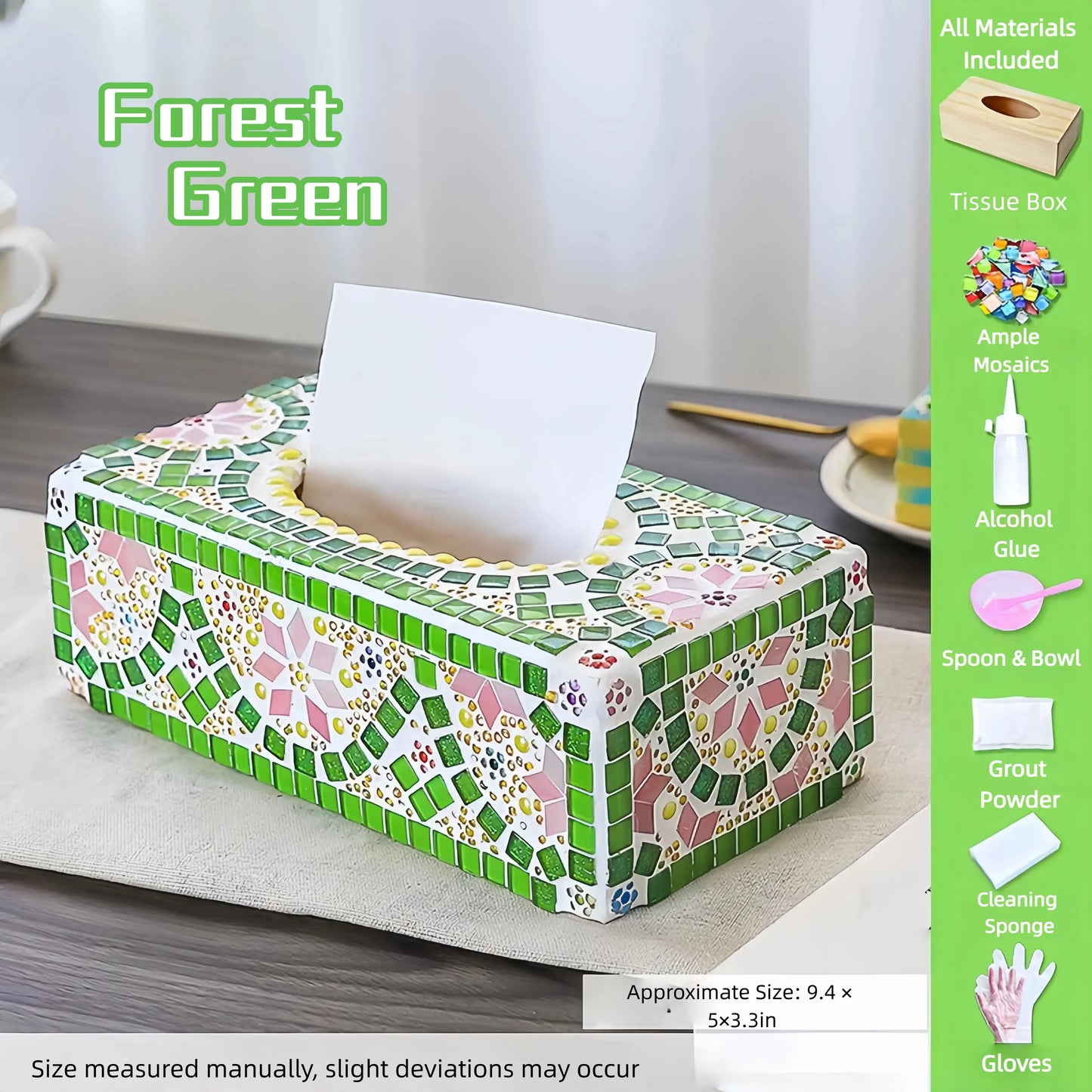 DIY Mosaic Tissue Box – Practical & Aesthetic Home Craft Kit