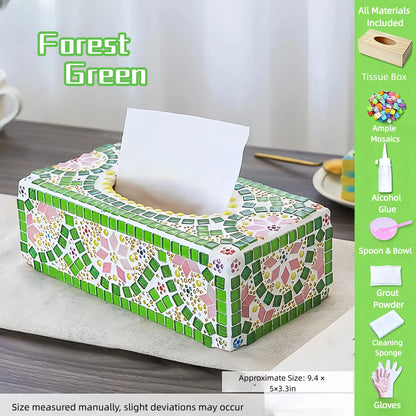 DIY Mosaic Tissue Box – Practical & Aesthetic Home Craft Kit