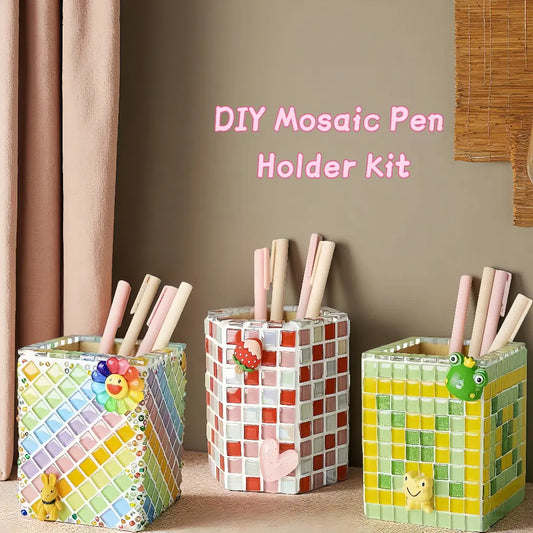 sunflowerden DIY Mosaic Pen Holder Kit 