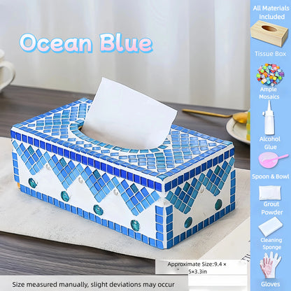 DIY Mosaic Tissue Box – Practical & Aesthetic Home Craft Kit