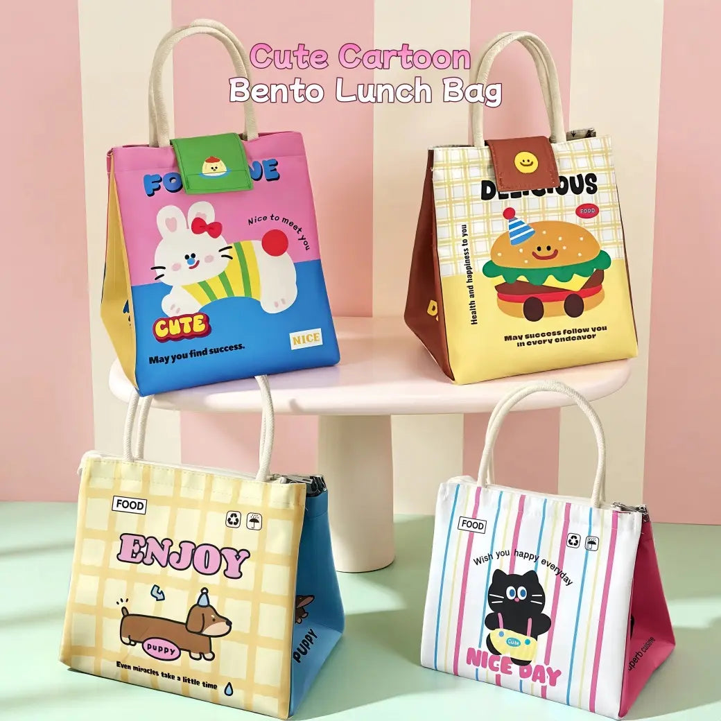 sunflowerden Cute Cartoon Bento Lunch Bag 