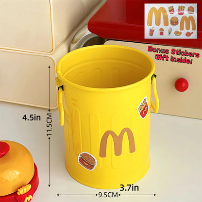 French Fry Style Mini Storage Bucket – Cute Multi-Use Organizer