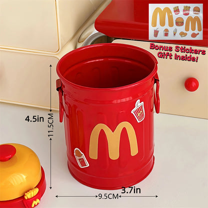 French Fry Style Mini Storage Bucket – Cute Multi-Use Organizer
