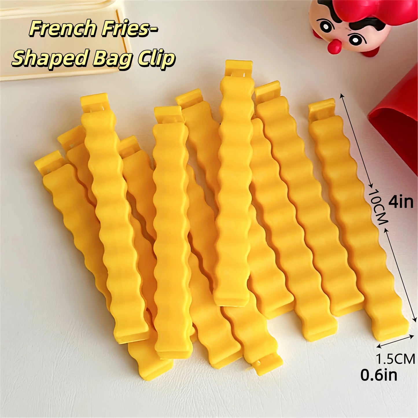 sunflowerden Shaped Bag Clips with Storage Box