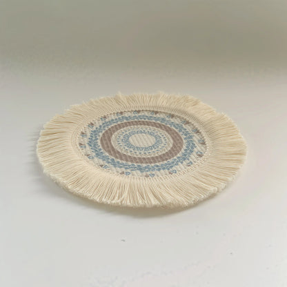 Bohemian Style Cotton Linen Placemat & Coaster Set