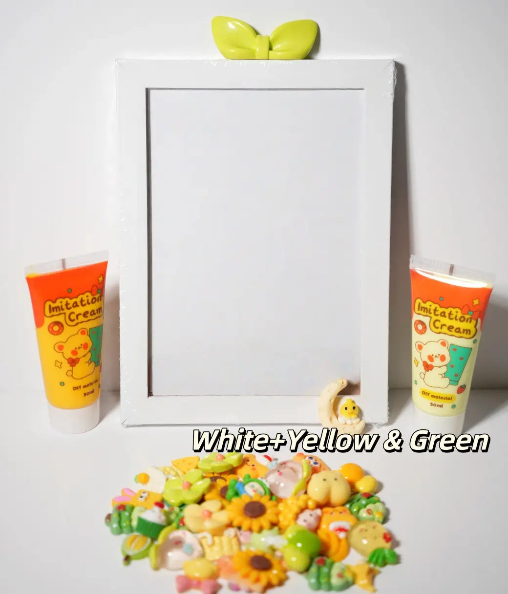 sunflowerden DIY Cream Glue Photo Frame Kit