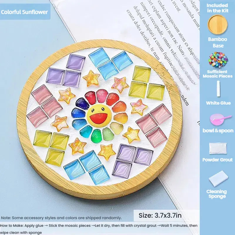 sunflowerden Mosaic DIY Coaster Craft Kit