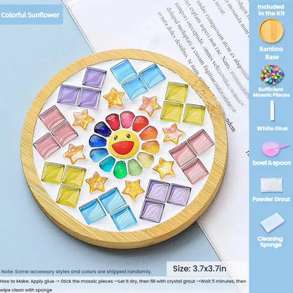 sunflowerden Mosaic DIY Coaster Craft Kit