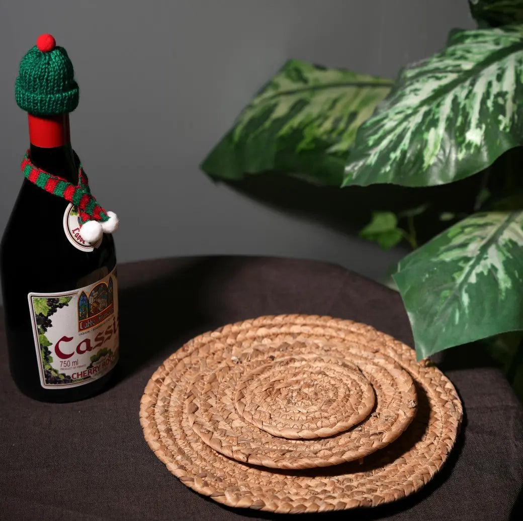 sunflowerden Handwoven Gourd Grass Placemat