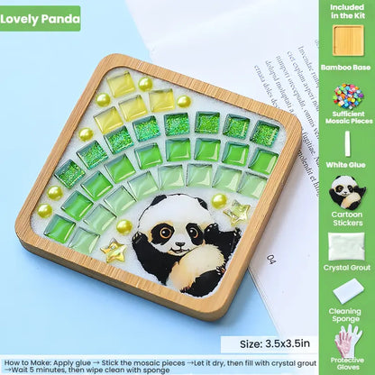Mosaic DIY Coaster Craft Kit｜Fun Handmade Set with Full Tools – Bundle & Save: 3 for $18.88
