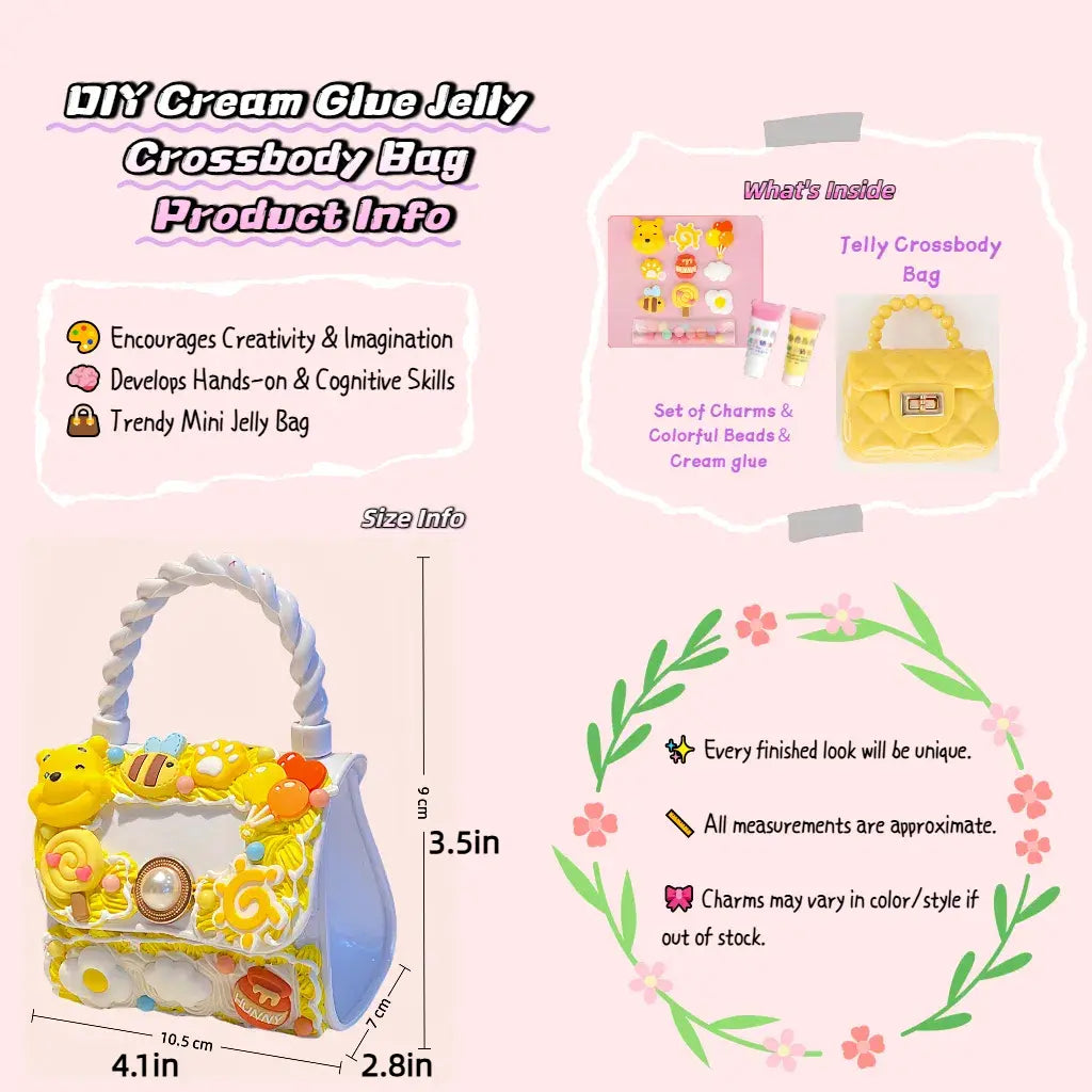 DIY Cream Glue Jelly Crossbody Bag – Creative Kids Craft Kit for Ages 7+