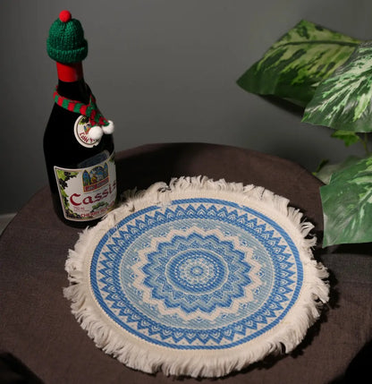 Bohemian Style Cotton Linen Placemat & Coaster Set
