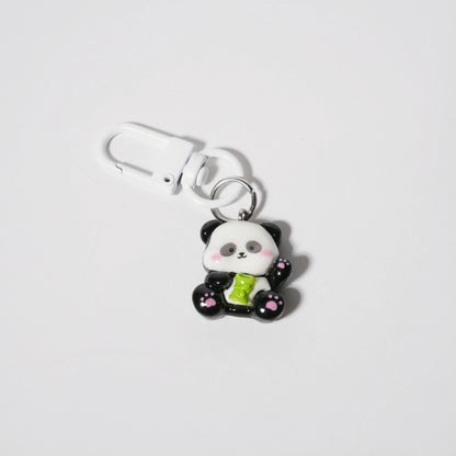 Cute Panda Charm — Keychain & Bag Charm, Pairs with Custom Letter Lanyard