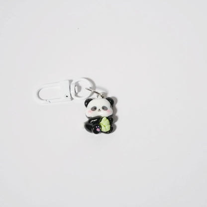 Cute Panda Charm — Keychain & Bag Charm, Pairs with Custom Letter Lanyard