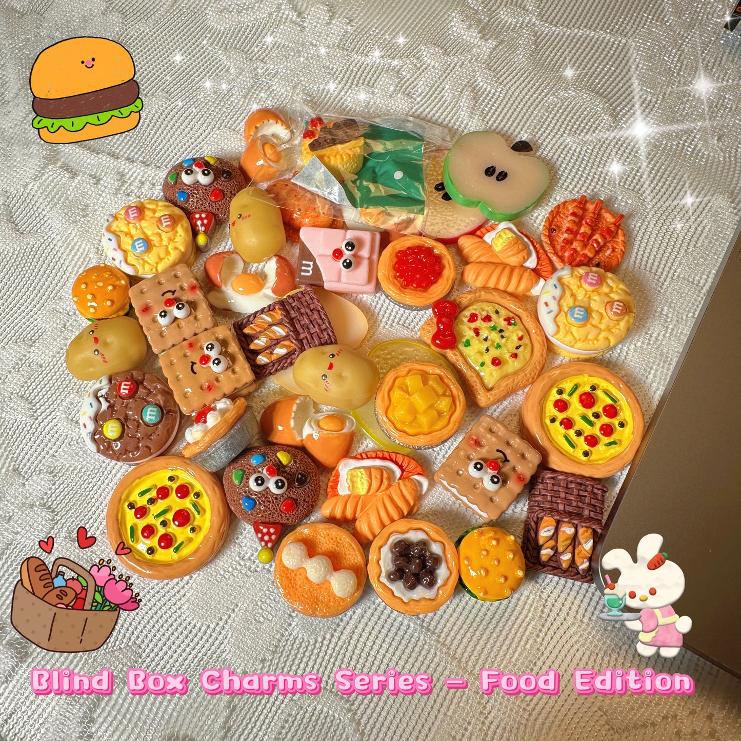 Sunflowerden blind box food charms