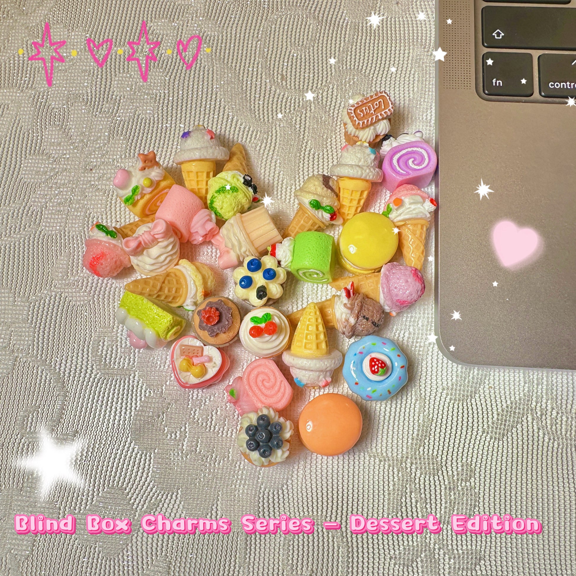 Sunflowerden blind box dessert charms