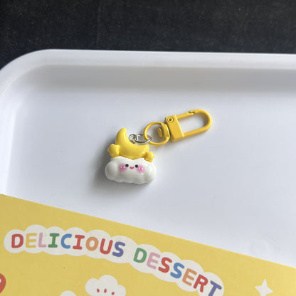 Dreamy Sky Charm — Keychain & Bag Charm, Pairs with Custom Letter Lanyard