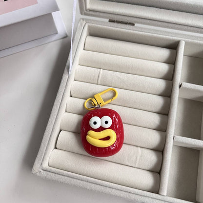 Wacky Sausage-Lips Doll Charm — Keychain & Bag Charm, Pairs with Custom Letter Lanyard