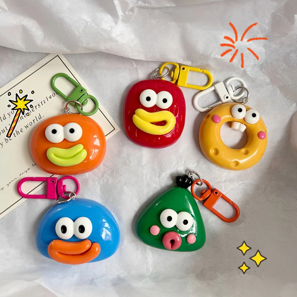 Wacky Sausage-Lips Doll Charm — Keychain & Bag Charm, Pairs with Custom Letter Lanyard