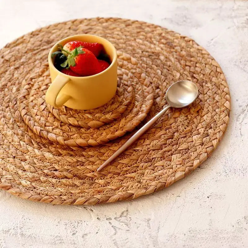 sunflowerden Handwoven Gourd Grass Placemat
