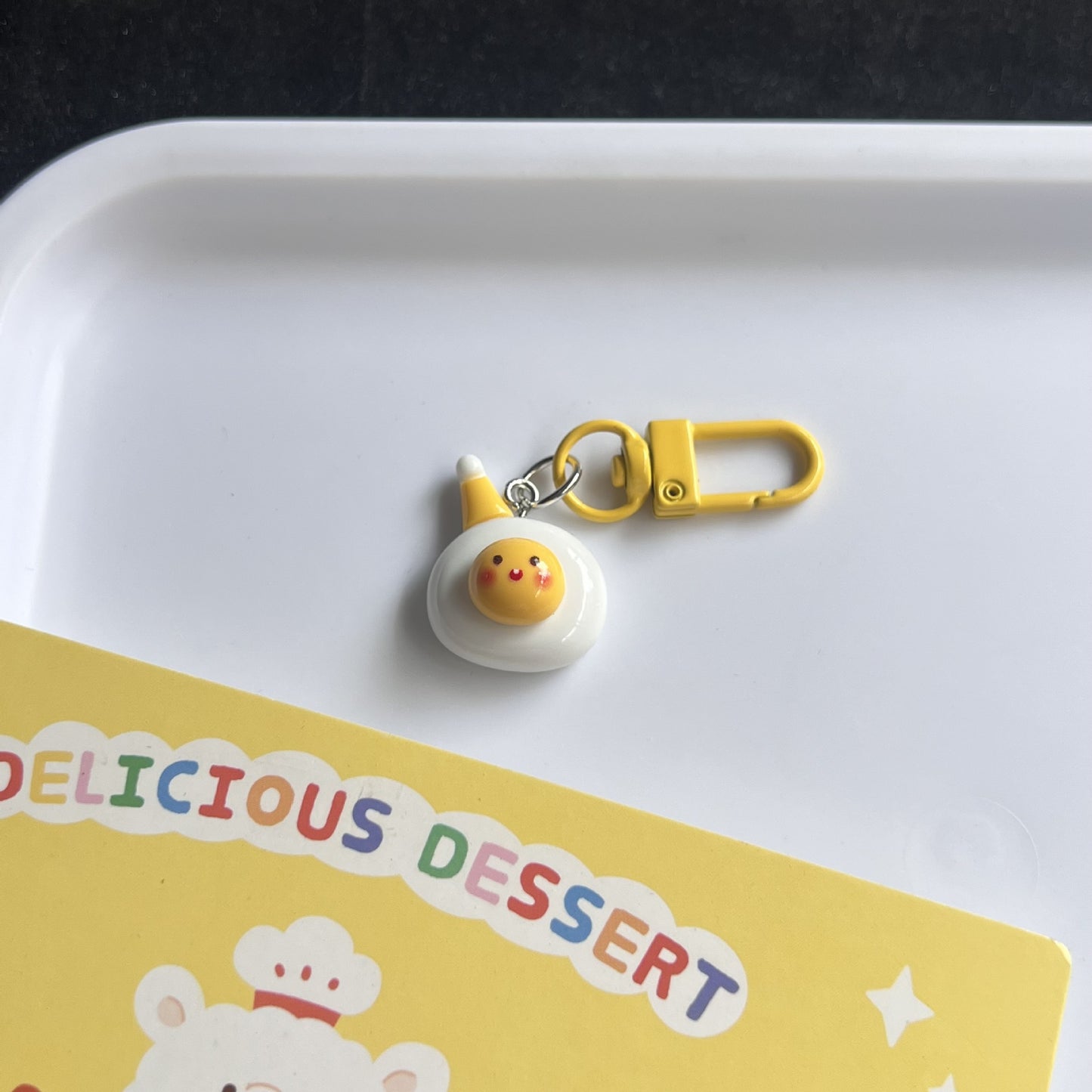 Dreamy Sky Charm — Keychain & Bag Charm, Pairs with Custom Letter Lanyard