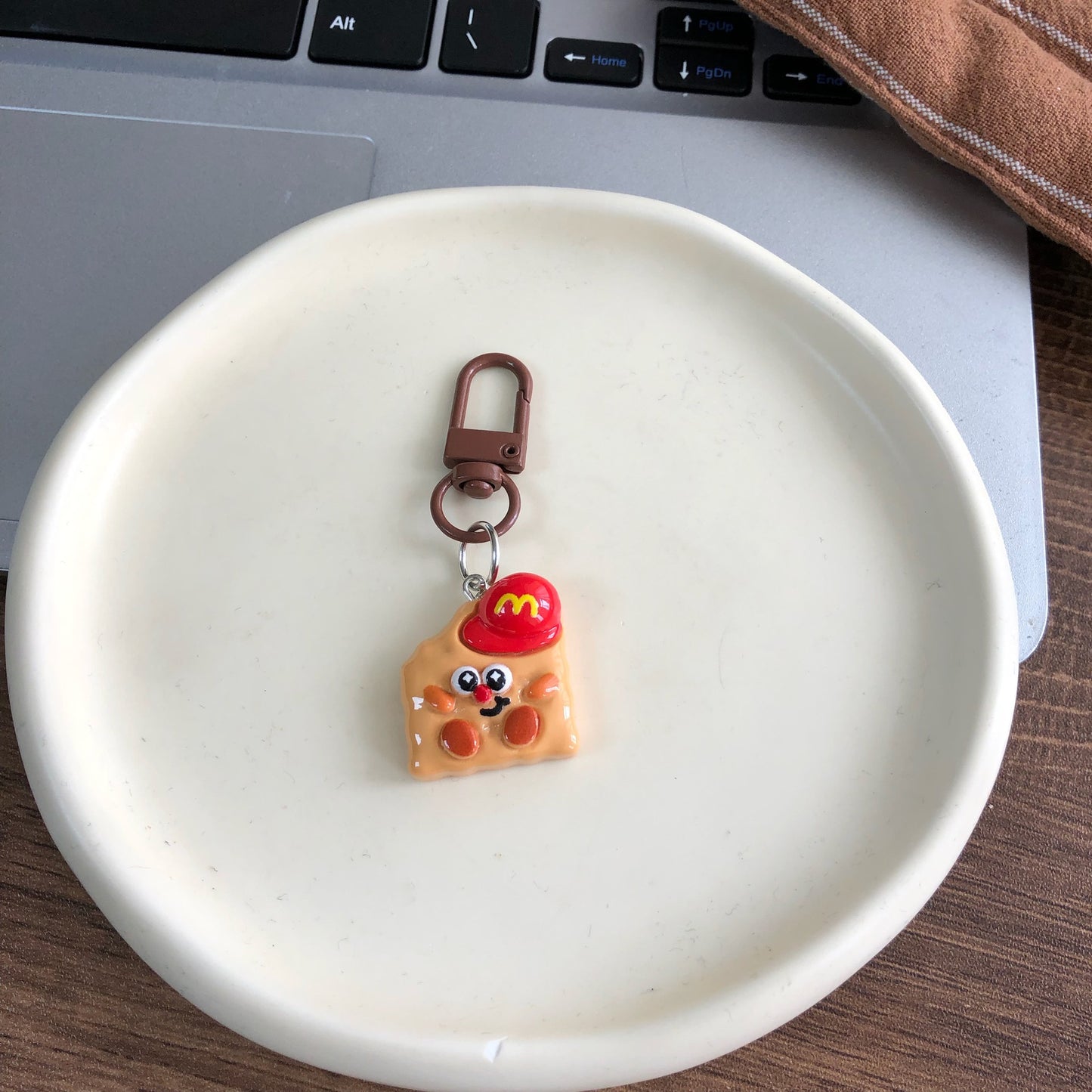 Doudou’s Diner Charm — Keychain & Bag Charm, Pairs with Custom Letter Lanyard