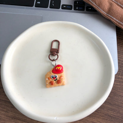 Doudou’s Diner Charm — Keychain & Bag Charm, Pairs with Custom Letter Lanyard