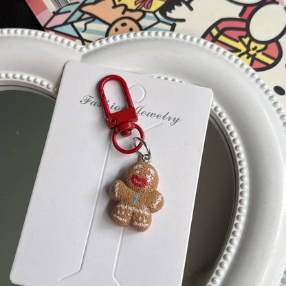 Cute Christmas Charm — Keychain & Bag Charm, Pairs with Custom Letter Lanyard