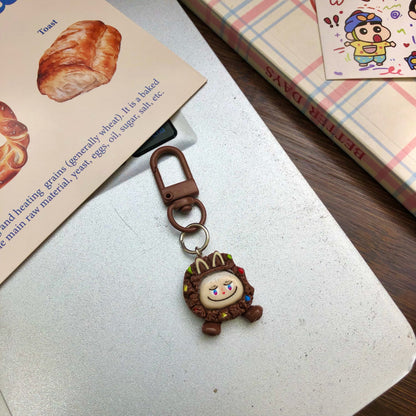 Cute Bakery Charm — Keychain & Bag Charm, Pairs with Custom Letter Lanyard