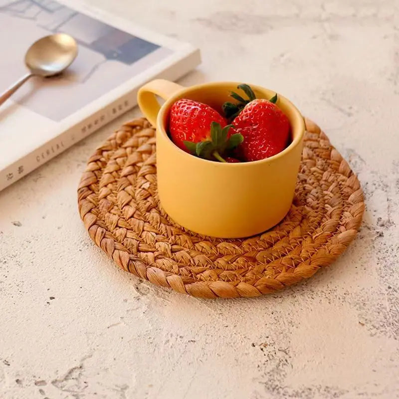 sunflowerden Handwoven Gourd Grass Placemat