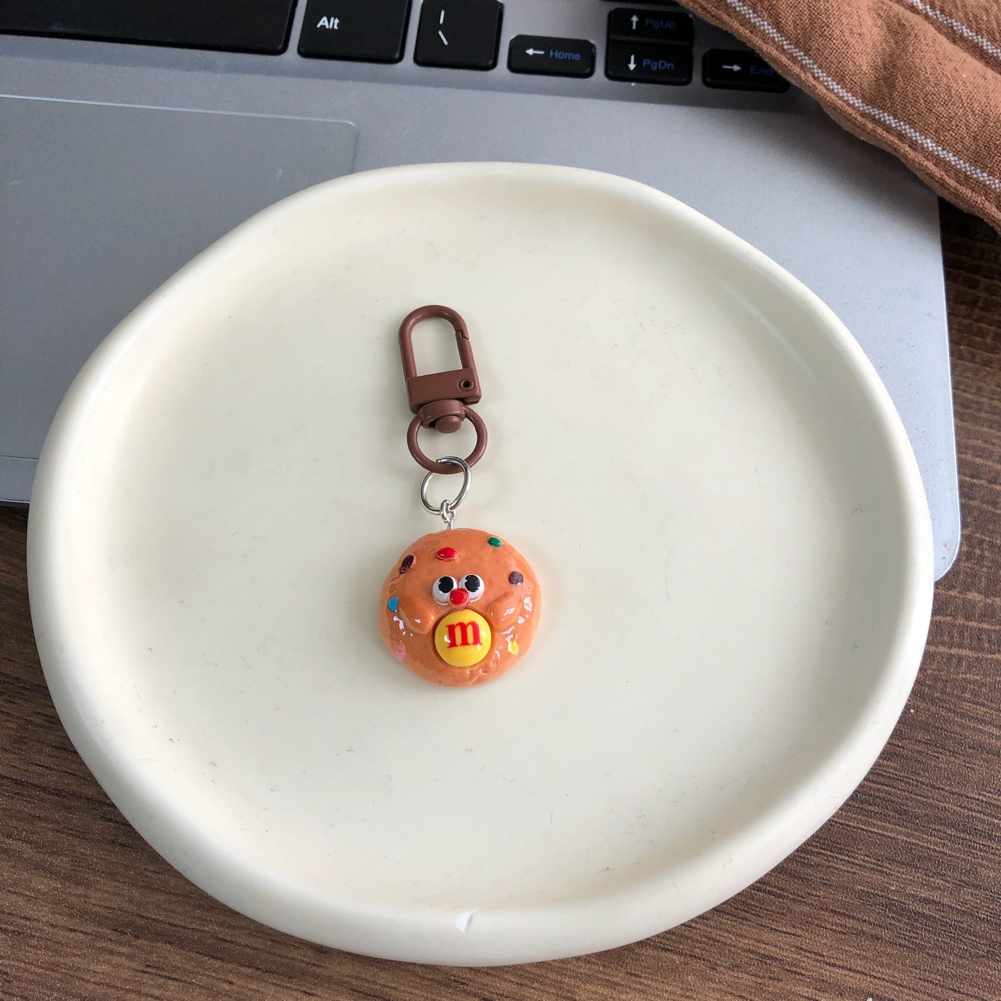 Doudou’s Diner Charm — Keychain & Bag Charm, Pairs with Custom Letter Lanyard