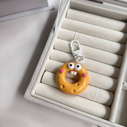 Wacky Sausage-Lips Doll Charm — Keychain & Bag Charm, Pairs with Custom Letter Lanyard