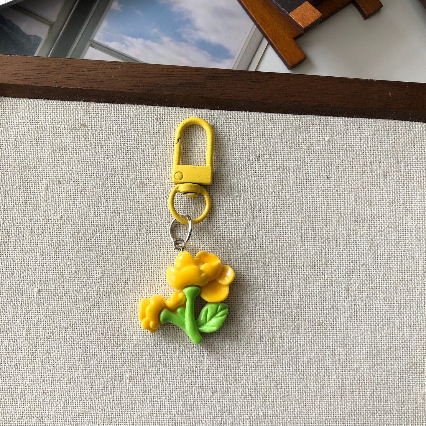 Bouquet Charm — Keychain & Bag Charm, Pairs with Custom Letter Lanyard