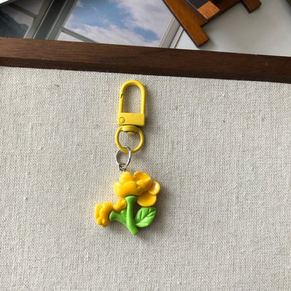 Bouquet Charm — Keychain & Bag Charm, Pairs with Custom Letter Lanyard