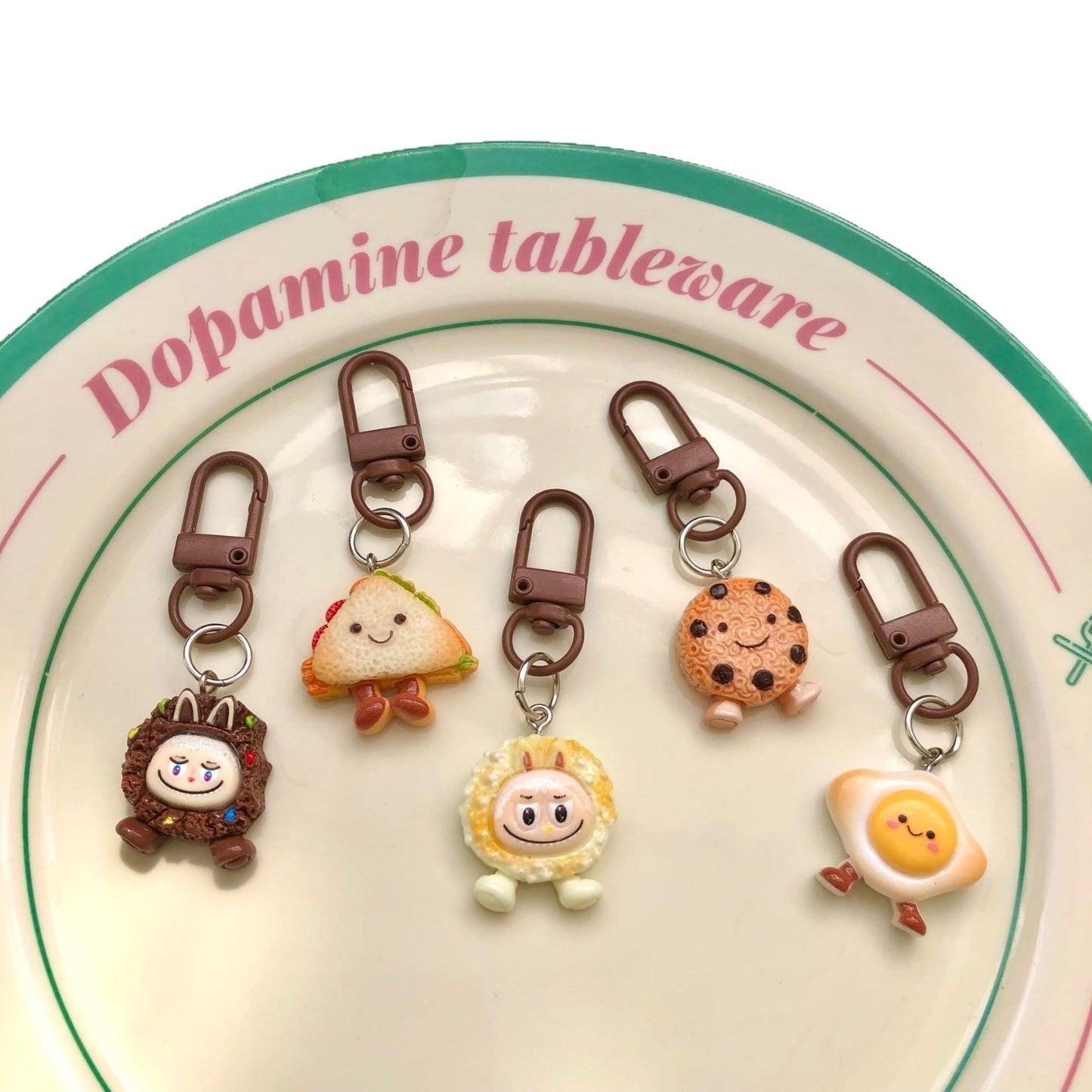 Cute Bakery Charm — Keychain & Bag Charm, Pairs with Custom Letter Lanyard