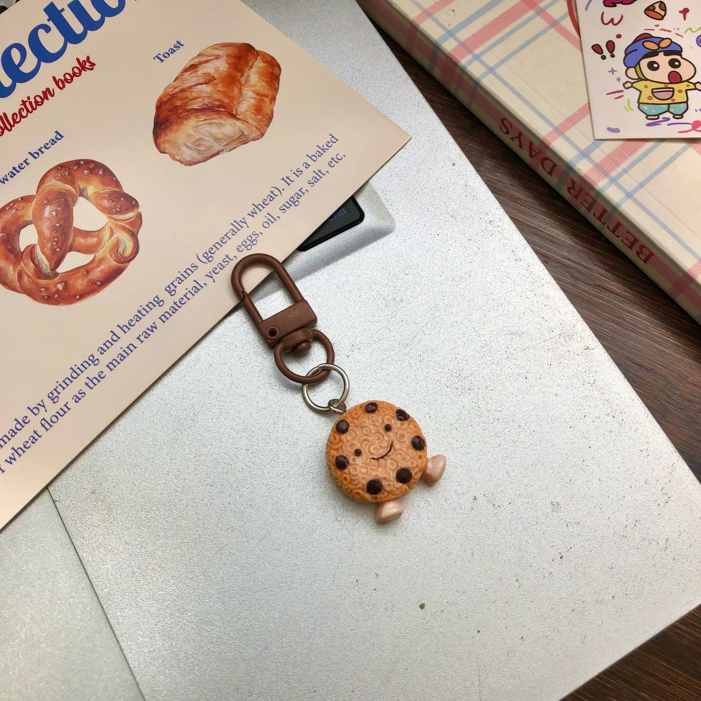 Cute Bakery Charm — Keychain & Bag Charm, Pairs with Custom Letter Lanyard