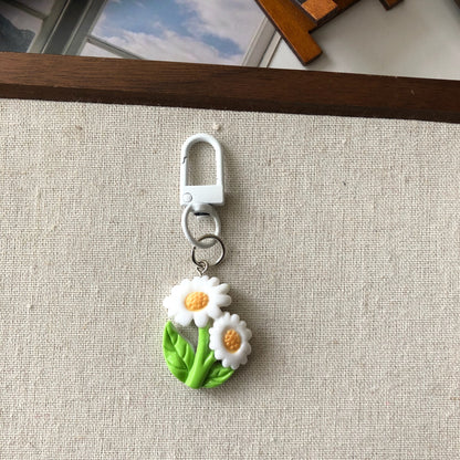 Bouquet Charm — Keychain & Bag Charm, Pairs with Custom Letter Lanyard