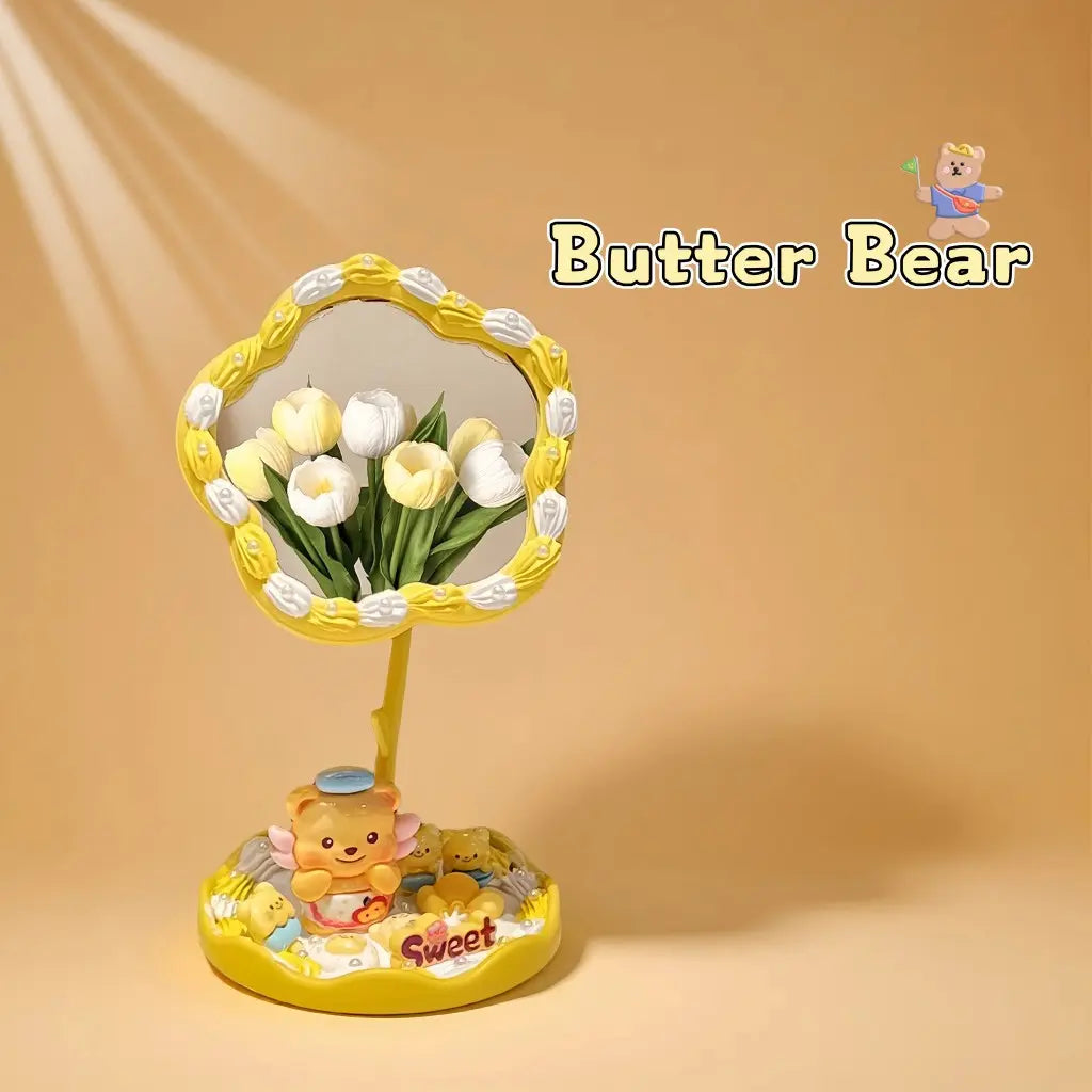 Sunflower DIY Cream Glue Mirror