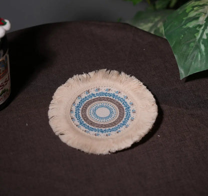 Bohemian Style Cotton Linen Placemat & Coaster Set