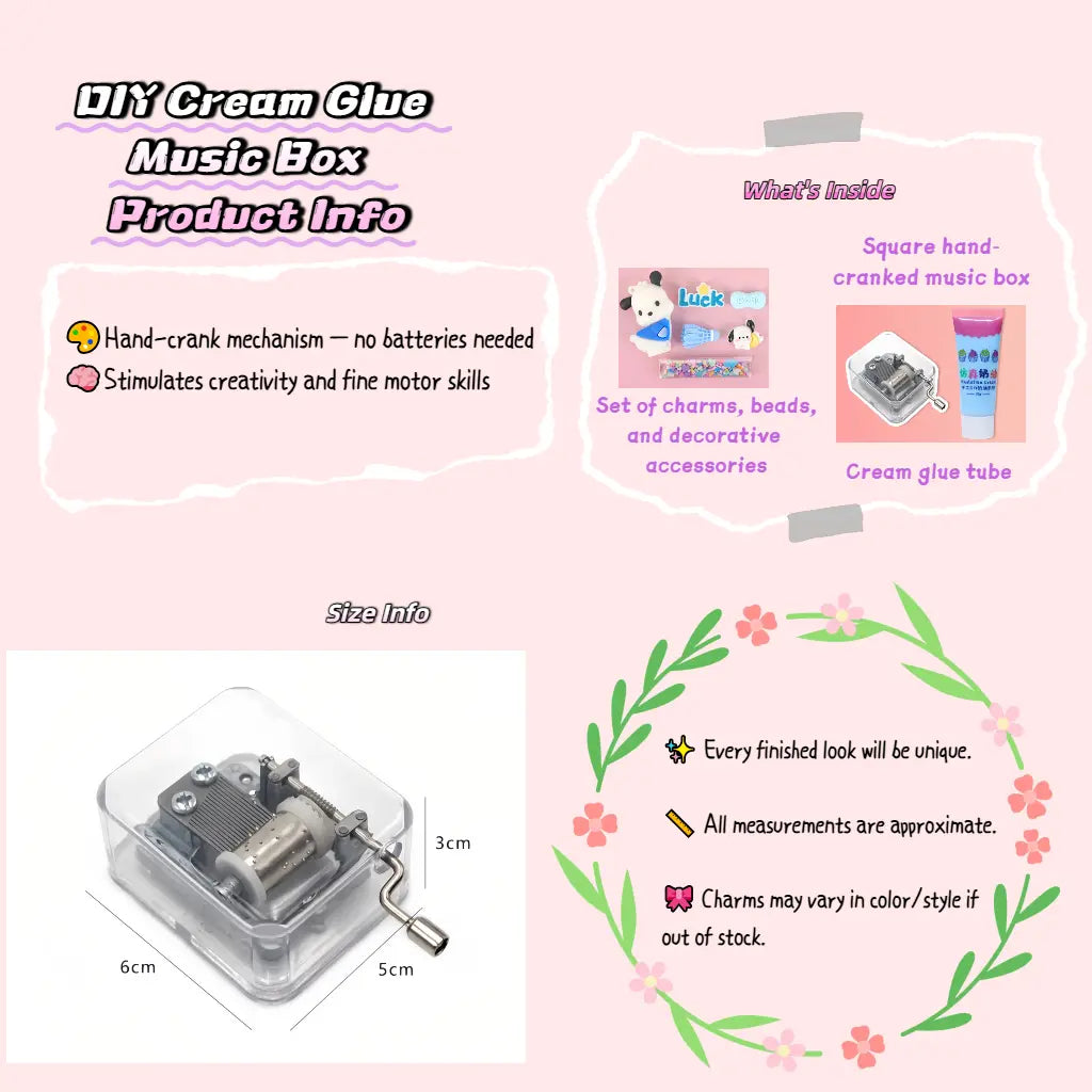 DIY Cream Glue Music Box – Hand-Cranked Melodic Fun for Creative Kids