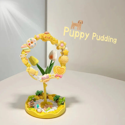 Sunflower DIY Cream Glue Mirror